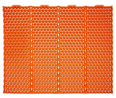 activelife - KONEX Mat, tappetino anti-affaticamento, tappetino da cucina, per guida e allenamento, impermeabile e antiscivolo, allevia i dolori articolari, 58,4 x 48,3 cm, arancione