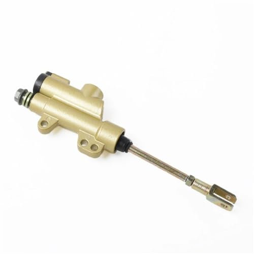 Universelle hydraulische Hauptbremszylinder-Fußpumpe für Motorräder, kompatibel mit 110 cc, 125 cc, 140 cc, 250 cc-Modellen(Gold)