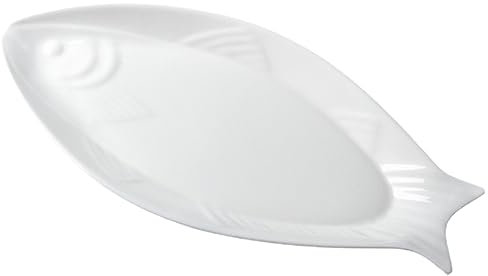 PHENOFICE Servierplatte Keramik Für Fisch Tischdekoration Für Zuhause Restaurants Hotels Geeignet Für Spülmaschine Vielseitig Einsetzbar Als Snackteller Vorspeisenteller Dessertteller