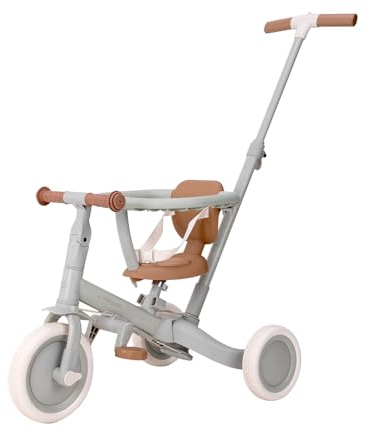 Little Dutch 4-in-1 Dreirad mit Schubstange Laufrad - grün