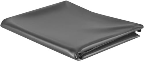 MARXAN Teichfolie 0,13 mm/5 mil, flexibel und undurchlässig für verstärkte, langlebige Landschaftsgestaltung, HDPE-Teichfolie für Koi- und Fischbecken, Springbrunnen und Bäche, schwarz(2x6m)