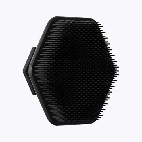 DmDoyy Brosse Nettoyante Visage En Silicone Professionnelle, Outil De Gommage Multi Fonctions Pour Démaquillage, Massage Et Soin De La Barbe, Confortable & Réutilisable, Tous Types De Peau (Noir)