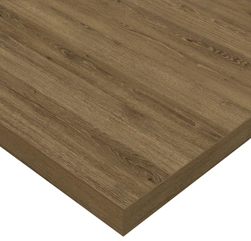 POKAR Piano di Tavolo per Scrivania, Tavolo da Pranzo, Tavolino da caffè, Tavolo da Cucina, Eco Quercia Davos, 160 x 80 x 2,5 cm
