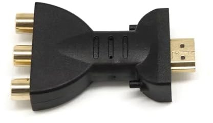 FCJPYRAPS Cavo convertitore da HDMI ad AV - Adattatore Composito/componente 3RCA for PS2/DVD/TV CRT, Linea di conversione del Display di Uscita Video Rosso-Bianco-Giallo e RGB