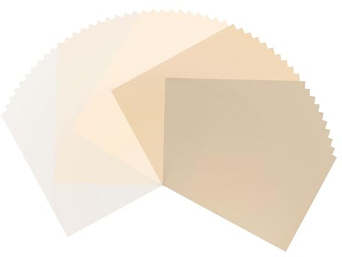 Vaessen Creative Kraftpapier Braun Glatt A4-100 Bögen Bastelpapier 300 g - Buntes Papier für Karten Basteln, Scrapbooking, Journaling, Etiketten und Dekoration