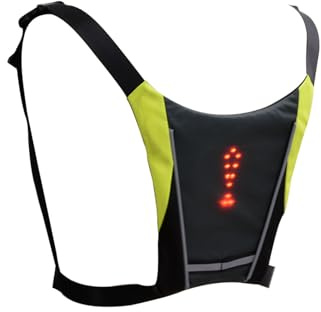 Chaleco De Señal LED, Ejecución Reflectante Con Control Remoto: Luz Guía Paquetes Bicicletas USB Indicador Dirección Para El Equipo Ciclismo Caminar Caminand