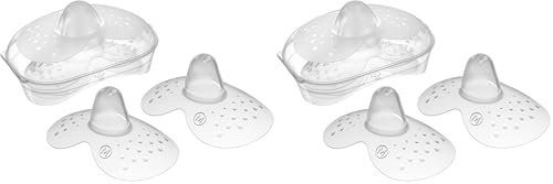 MAM SkinSoft Silikonnippel, für Reizungen, leicht anpassbar, hohe Akzeptanz und angenehm für die Haut des Babys, leicht zu reinigen und Selbststerilisierungssystem, Packung mit 4 Stück, Größe M
