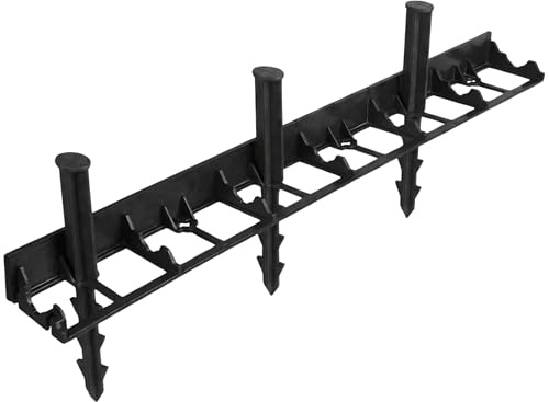 sarcia.eu geoBORDER Rasenkante Beeteinfassung Beetumrandung Raseneinfassung Pflastersteine Mähkante, Pflasterkante, Nagel 4,5 cm (4 Meter, 4.5 cm)