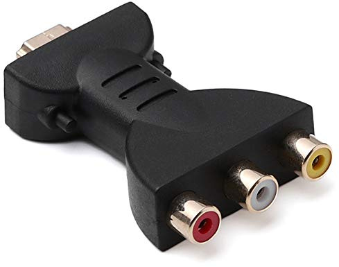 Geminimall HDMI to RCA Converter HDMI to AV Adapter 1080P Video Audio for TV Stick Chromecast Apple TV PC Xbox HDTV DVD Black