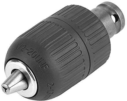 Nannigr Cle A Choc Electrique,Mandrin De PerçAge Sans Clé 2-13 Mm 1/2''-20Unf Avec Adaptateur De Mandrin 1/2'' Pour Conversion De Clé à Chocs