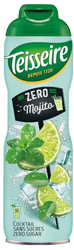 Teisseire Sirup Mojito - Fruchtsirup mit 0% Zucker, Zuckerfrei, 600 ml