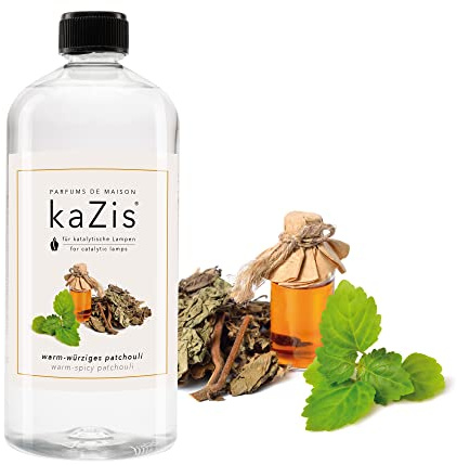 KAZIS® Würziges Patchouli I 1 Liter I Für alle katalytischen Lampen I Erdig I Holzig I Warm I Orientalisch