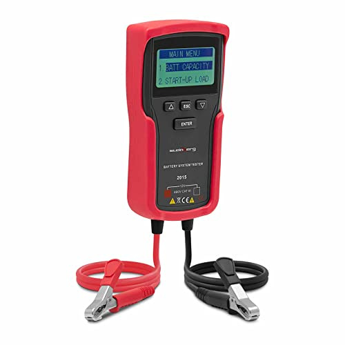 Steinberg Systems SBS-BT-918 - Comprobador de batería de coche digital LCD de 3 a 250 Ah, batería de plomo y ácido, Probador de batería de coche