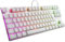 Sharkoon PureWriter RGB TKL Mechanische Low Profile-Tastatur (RGB Beleuchtung, Blaue Schalter, Flache Tasten, Tenkeyless, Beleuchtungseffekte, abnehmbarem USB Kabel) weiß