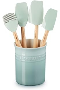 Le Creuset Silicone Craft Series 5-Piece Sea Salt Ceramic Utensil Set