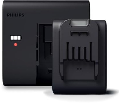 Philips Akkupack und Ladegerät Lithium-Ionen-Akku für Kabelloser Nass-Trockensauger AquaTrio 9000 Series (XV1797/01), Schwarz