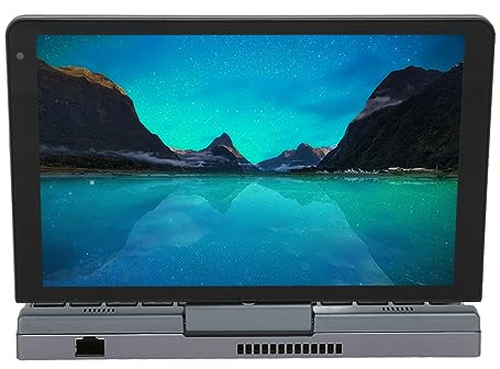 fannay Mini Notebook Pieghevole, Rotazione Completa di 180 Gradi LPDDR5 12 GB di RAM Notebook da 8 Pollici 100‑240 V per Lavoro per 10 11 Supportato (12GB+128GB Spina UE)