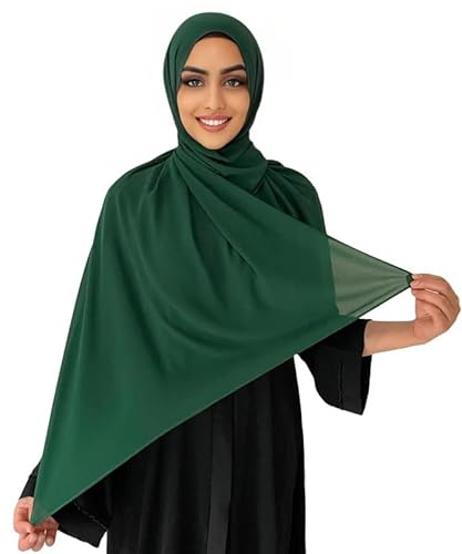 Medinah kopftuch moderne hijab kopftuch-Frauen Premium Chiffon Hijab Kopftücher, hijab aus leichtem Stoff- kopftuch damen 180X70cm groß, aus hochwertigem Stoff