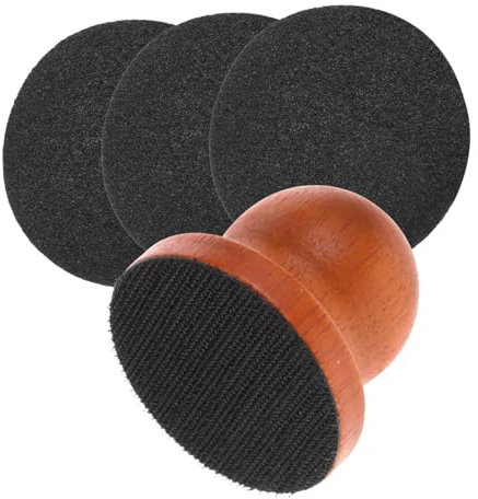 Sosoport Hundepfoten Nagelschleifer Mit Ergonomischem Holzgriff Abnehmbare Sichere Hundekrallendate Sanftes Polieren Praktisches Zur Schonenden Nagelpflege Für Haustiere