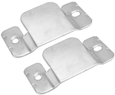 Dreamil Fascetta per divano grande, 2 connettori per mobili con 4 viti, universale, in acciaio inox, per divano a due posti, ecc. (argento)