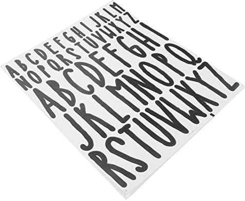 Beatifufu 10blätter Selbstklebende Buchstabenaufkleber Für Vinyl Buchstabensticker Zur Beschriftung Von Briefkästen Fahrzeugen Und Mehr Wetterfest