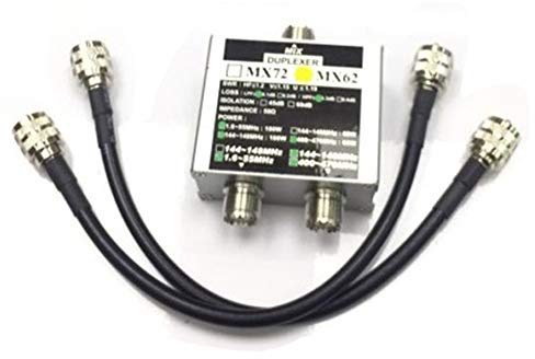 Fozriybefy MX62 HAM Antennenkombinator Linearkombinator Transit Station Duplexer mit Unterschiedlicher Frequenz (HF/VHF/UHF)
