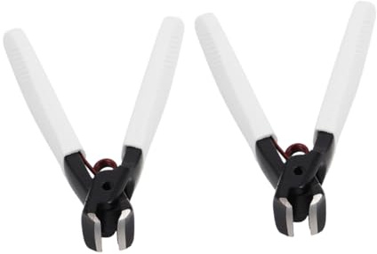 Cortaúñas para Pies Profesional de Metal, 2 Piezas, Blanco | Diseño Ergonómico Anti-salpicaduras, Ajuste, Corte Fácil de Uñas Gruesas, Uso en Salón