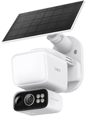 Tapo C615F KIT 360° strålkastare kamera | solcellsövervakningskamera utomhus med batteri | 2K 3 MP | AI-detektering | 24/7 inspelning | 2-vägs ljud | Lokalt MicroSD & Cloud | Kompatibel med Alexa
