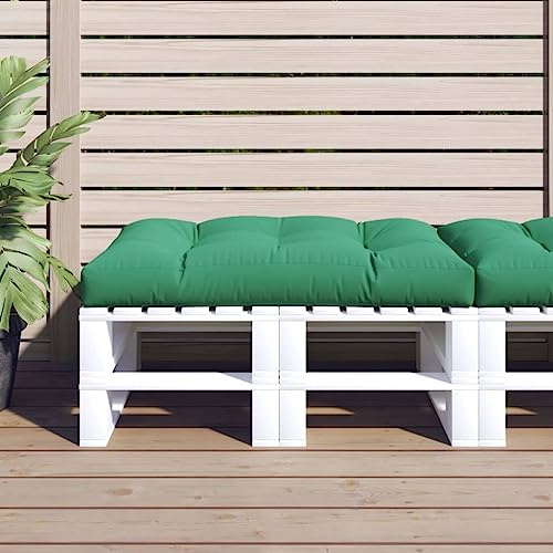 FWIKDUN Large Green Pallet Cushion 4-Piece Set with Green Polyester Cushion for Outdoor Patio and Indoor Seating