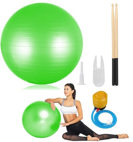 Sacolin 35 dl pinnar och 66 cm fitnessset, aerobisk konditionsutrustning, träning med pump för yoga, pilates, stabilitet, graviditetsgymnastik, träning