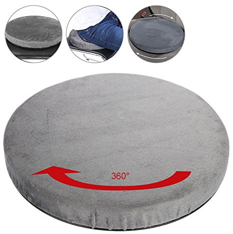 Siège Coussin De Voiture, Rotatif Pivot pour siège Auto Mobility, Coussin Rotatif à 360° Voiture, pivotant jusqu'à 150 kg, de 39 cm antidérapant Coussins Siège, Orthopedique Coccyx D'assise canapé