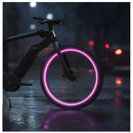 customTAYLOR33 (All Vehicles Special Edition Purple High Intensity Grade Reflective Copyrighted Safety Rim Tapes (Must Select Your Rim Size), 20 (TIRE Size, for Bicycles/E-Bikes)