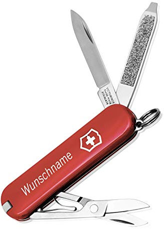 Victorinox Classic SD Taschenmesser mit Gravur I Geschenk für Männer zum Geburtstag I Messer mit Gravur I Schweizer Taschenmesser personalisiert