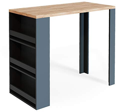 Vicco Bartisch, Bartresen für Esszimmer, Eiche/Anthrazit, 57 x 117 cm