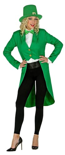 W WIDMANN MILANO Party Fashion - Costume da festa di San Patrizio, frac, uniforme da guardia, festa irlandese, leprecauno, caposquadra, carnevale