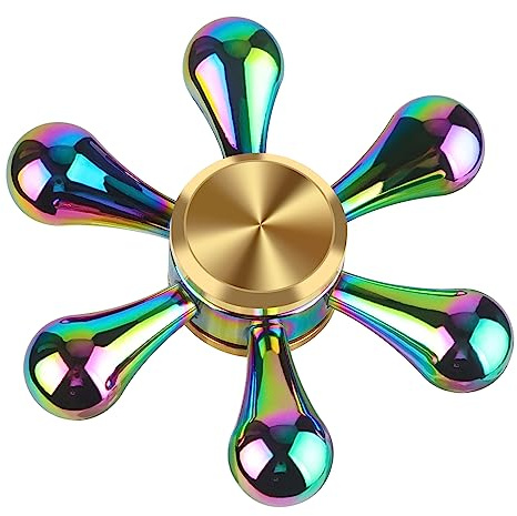ATESSON Fidget Spinners Toy,Ultra Durable Stainless Steel Bearing High Speed 2-5 Min Precision Brass Metal Finger Spinner,EDC ADHD Stress Relief Anxiety Relieves Reducer for Kids and Adults