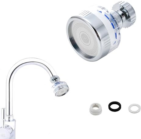 Filtre de robinet rotatif à 360 degrés, purificateur d'eau pour évier de cuisine et salle de bain, élimine les métaux lourds et l'eau dure