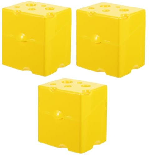 Amosfun 3pcs Airtight Cheese Slice Storage Box Round Edge Food Storage Container Cheese and Butter Keeper