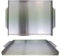 Grillplatte Plancha 40 x 29 cm aus Edelstahl, Perfektes Zubehör für Grillen, Rechteckig und rostfrei, Perfekt für Holzkohlegrill, Spülmaschinenfest, Hochwertige BBQ Grillzubehör