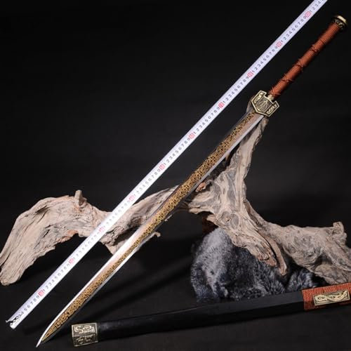 TEERMA 42 Zoll China Handmade Schwert aus Hohem Mangan Stahl scharfes und echtes Katana China Schwert SL53