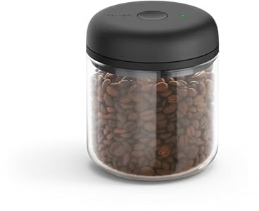Fellow Atmos Electric Vacuum Canister & Storage Container - Airtight Coffee & Food Storage Containers - Coffee Containers - (Clear Glass, 0.7 Liter)
