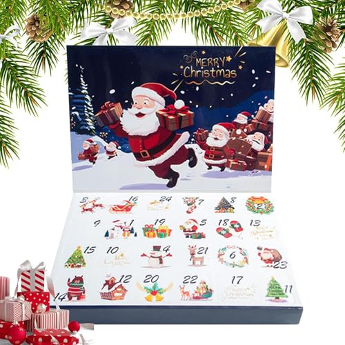 Calendario 'Avvento di Natale, scatola per calendario 'avvento di 24 giorni, scatole per calendario 'Avvento riempibili, scatola per calendario 'avvento per riunioni annuali,