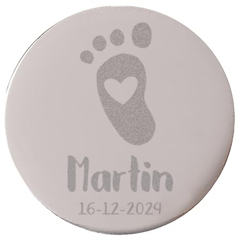 Wanapix | Manschettenknöpfe Personalisiert mit Gravur | Rostfreier Stahl | Vatertagsgeschenke | Manschettenknöpfe Herren | Cufflinks for men | Vater