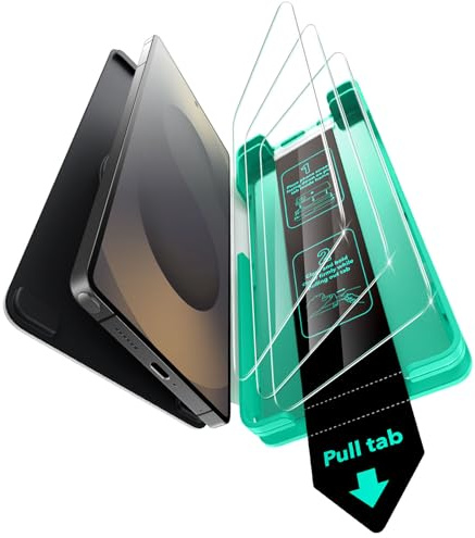 ESR Protector Pantalla para Samsung Galaxy S25 Ultra, 3 Unidades, Transparencia HD, Cristal Templado, Instalación Fácil, Herramienta Antipolvo para Galaxy S25 Ultra [6,9”], Compatible con Funda