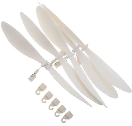 Tofficu Model Aircraft Propeller Accessories with Rubber Band Power and Strong Fan Blades Easy Install Rc Plane Parts for Gliders and Hobby Aircraft Models