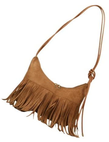 Beavorty Borsa a Spalla Donna Frange in Nailon, Stile Casual