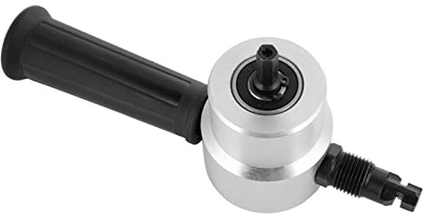 Aolidsive Metal Nibbler 160A Double Head Sheet Cutter, 360° Rotating Cutting Tool for Electric/Pneumatic Drills, Handheld Professional Steel Plate Nibblers for Metal Fabrication