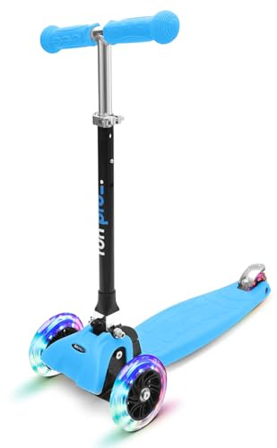 Fun Pro ONE Roller, der Sichere Premium Roller Kinder 3 Jahre, LED Räder, faltbar, ab Kleinkind Junge Mädchen, Kinderroller, 3 4 5 6 Jahre