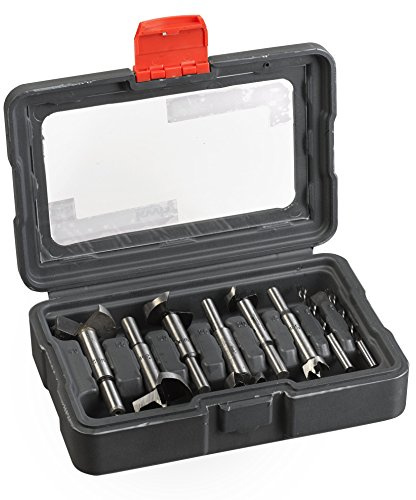 kwb POWER-BOX Holzbohrer- und Forstnerbohrer-Satz - Bohrer-Set, 8-teilig, 5 - 6 mm, 15 - 40 mm