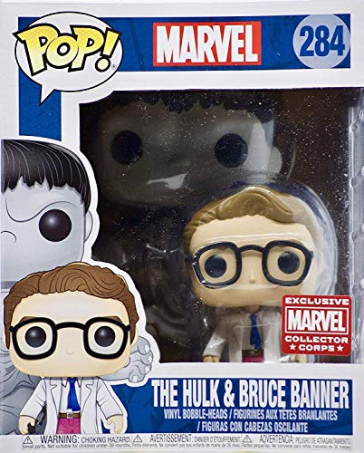 Pop! Marvel #284 The Hulk and Bruce Banner Exclusive 15,2 cm Collector Corps Vinyl Bobble-Heads Figure